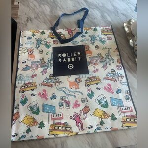 Target x Roller Rabbit Multicolor Illustrated Tote Bag